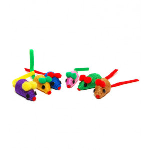 Brinquedo Mini ratinho colorido - 4,5cm
